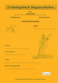 Vorderes Coverbild Trainingsbuch Bogenschießen