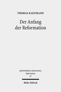 Vorderes Coverbild Der Anfang der Reformation