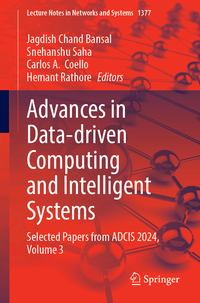 Vorderes Coverbild Advances in Data-driven Computing and Intelligent Systems