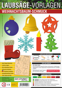 Vorderes Coverbild Laubsägevorlage Weihnachtsbaumschmuck