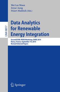 Vorderes Coverbild Data Analytics for Renewable Energy Integration