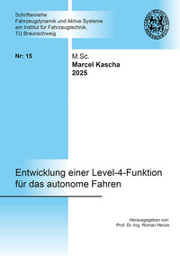 Vorderes Coverbild Entwicklung einer Level-4-Funktion für das autonome Fahren