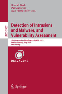 Vorderes Coverbild Detection of Intrusions and Malware, and Vulnerability Assessment