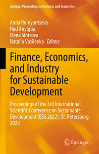 Vorderes Coverbild Finance, Economics, and Industry for Sustainable Development