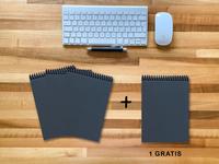 Vorderes Coverbild A 5 Notizblock - Set, 3+1 gratis, Luxury 80 Seiten BLAU NEW LAPISLAZULI GLITTER-OPTIK, blanko