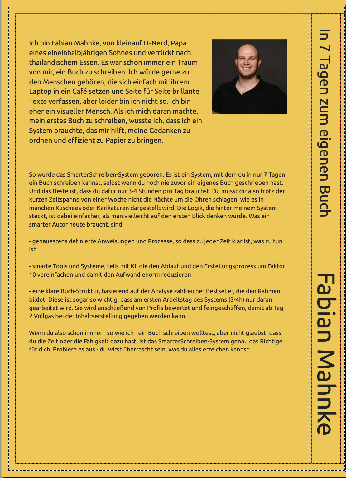 Rückseitencover In 7 Tagen zum eigenen Buch