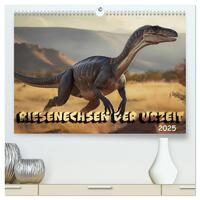 Vorderes Coverbild Riesenechsen der Urzeit (hochwertiger Premium Wandkalender 2025 DIN A2 quer), Kunstdruck in Hochglanz