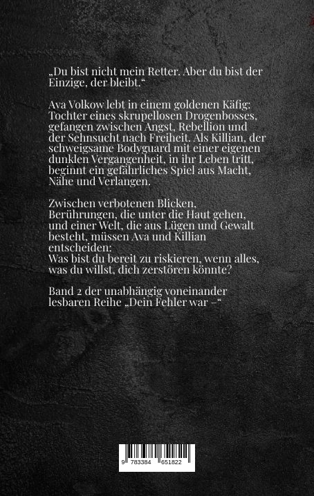 Rückseitencover Dein Fehler war