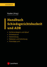 Vorderes Coverbild Handbuch Schiedsgerichtsbarkeit und ADR