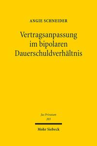 Vorderes Coverbild Vertragsanpassung im bipolaren Dauerschuldverhältnis