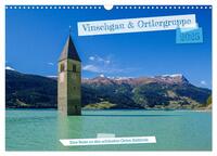 Vorderes Coverbild Vinschgau & Ortleralpen (Wandkalender 2025 DIN A3 quer), CALVENDO Monatskalender