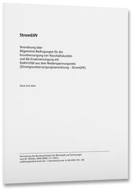 Vorderes Coverbild StromGVV – Stromgrundversorgungsverordnung