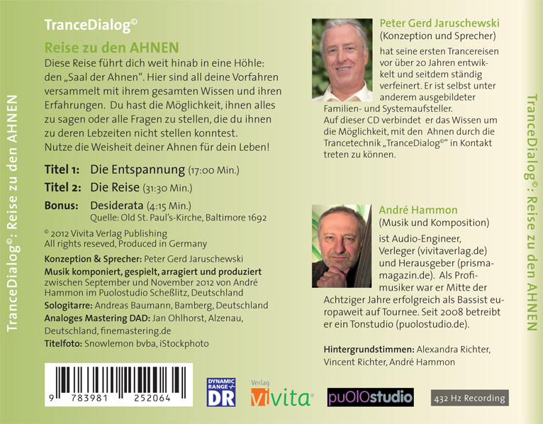 Rückseitencover Reise zu den Ahnen