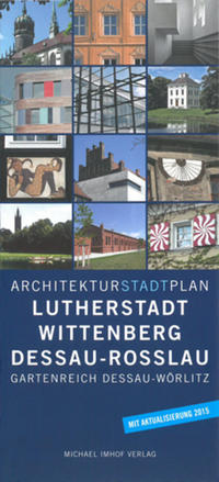 Vorderes Coverbild Architekturstadtplan Lutherstadt Wittenberg Dessau-Rosslau