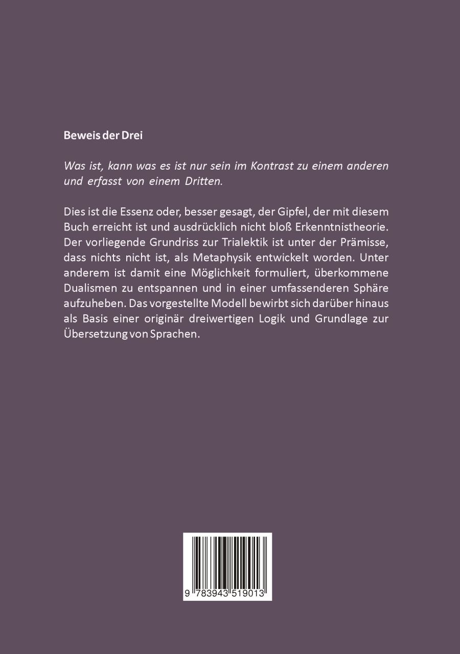 Rückseitencover Trialektik