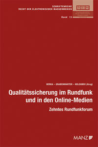 Vorderes Coverbild Qualitätssicherung im Rundfunk und in den Online-Medien