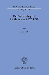 Vorderes Coverbild Der Vorteilsbegriff im Sinne des § 257 StGB.