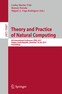 Vorderes Coverbild Theory and Practice of Natural Computing