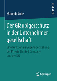 Vorderes Coverbild Der Gläubigerschutz in der Unternehmergesellschaft