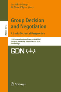 Vorderes Coverbild Group Decision and Negotiation. A Socio-Technical Perspective
