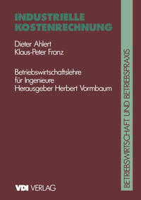 Vorderes Coverbild Industrielle Kostenrechnung