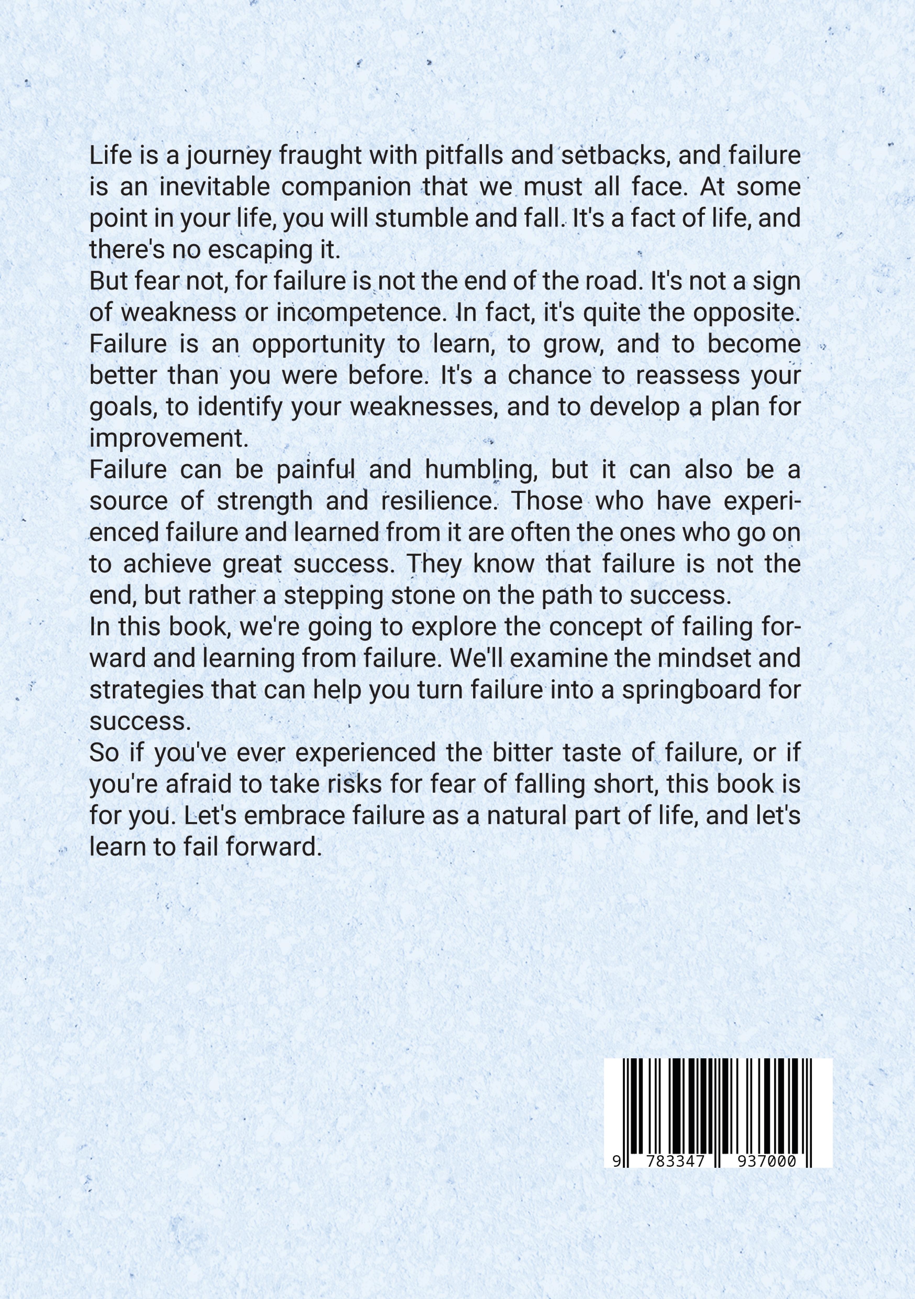 Rückseitencover Learning from failure