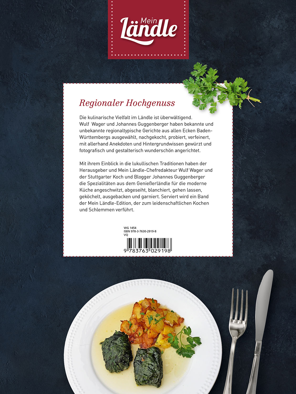 Rückseitencover Kochen im Ländle