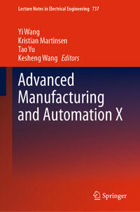 Vorderes Coverbild Advanced Manufacturing and Automation X