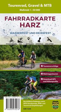 Vorderes Coverbild Fahrradkarte Harz