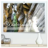 Vorderes Coverbild Winterzauber in der Breitachklamm bei Oberstdorf (hochwertiger Premium Wandkalender 2025 DIN A2 quer), Kunstdruck in Hochglanz