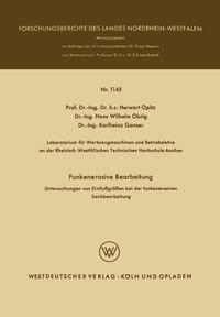 Vorderes Coverbild Funkenerosive Bearbeitung