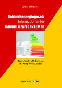 Vorderes Coverbild Gebäudeenergiegesetz Informationen für Immobilieneigentümer