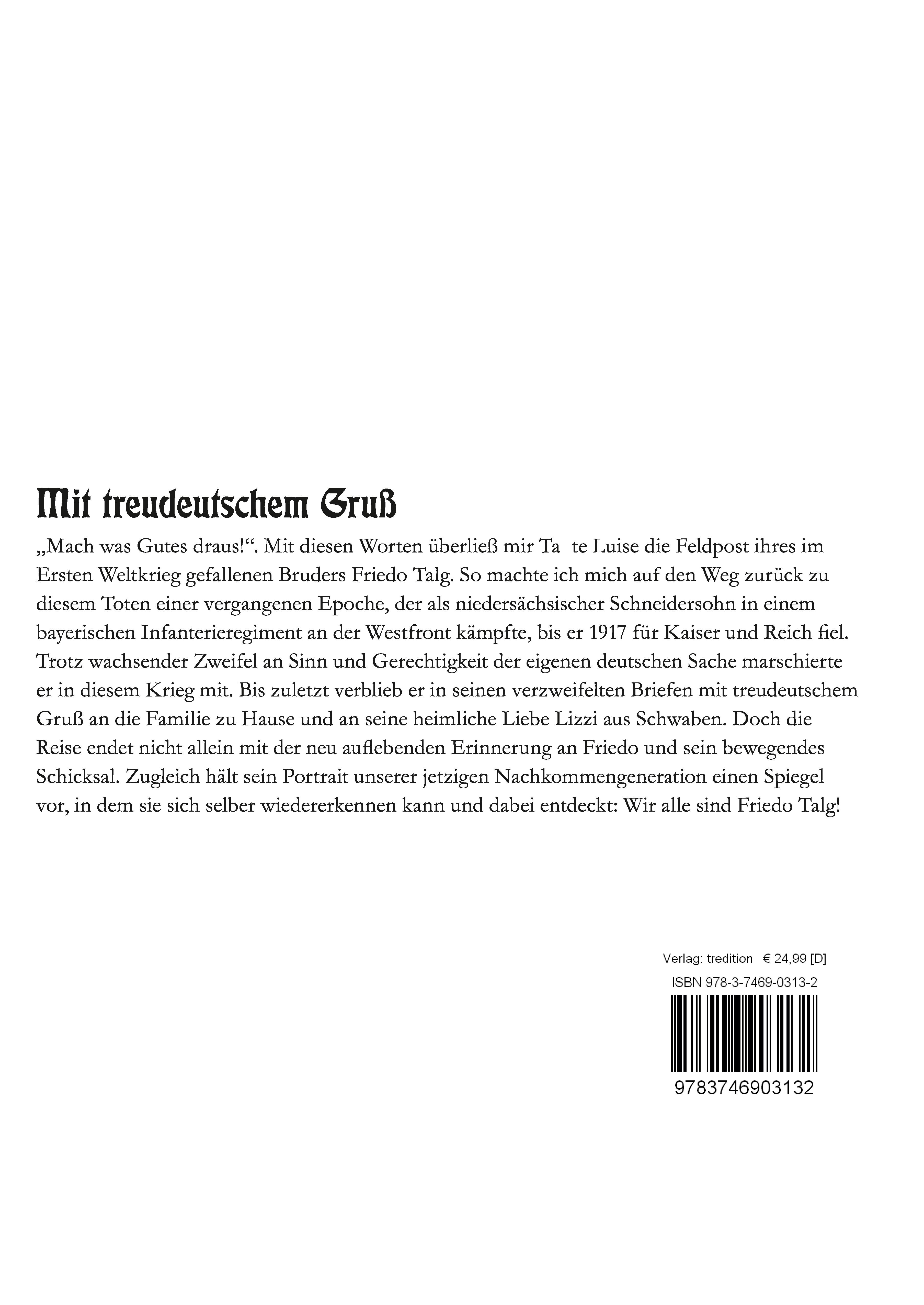 Rückseitencover Mit treudeutschem Gruß