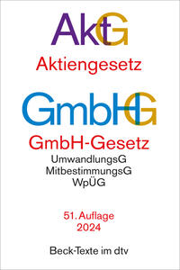 Vorderes Coverbild Aktiengesetz, GmbH-Gesetz
