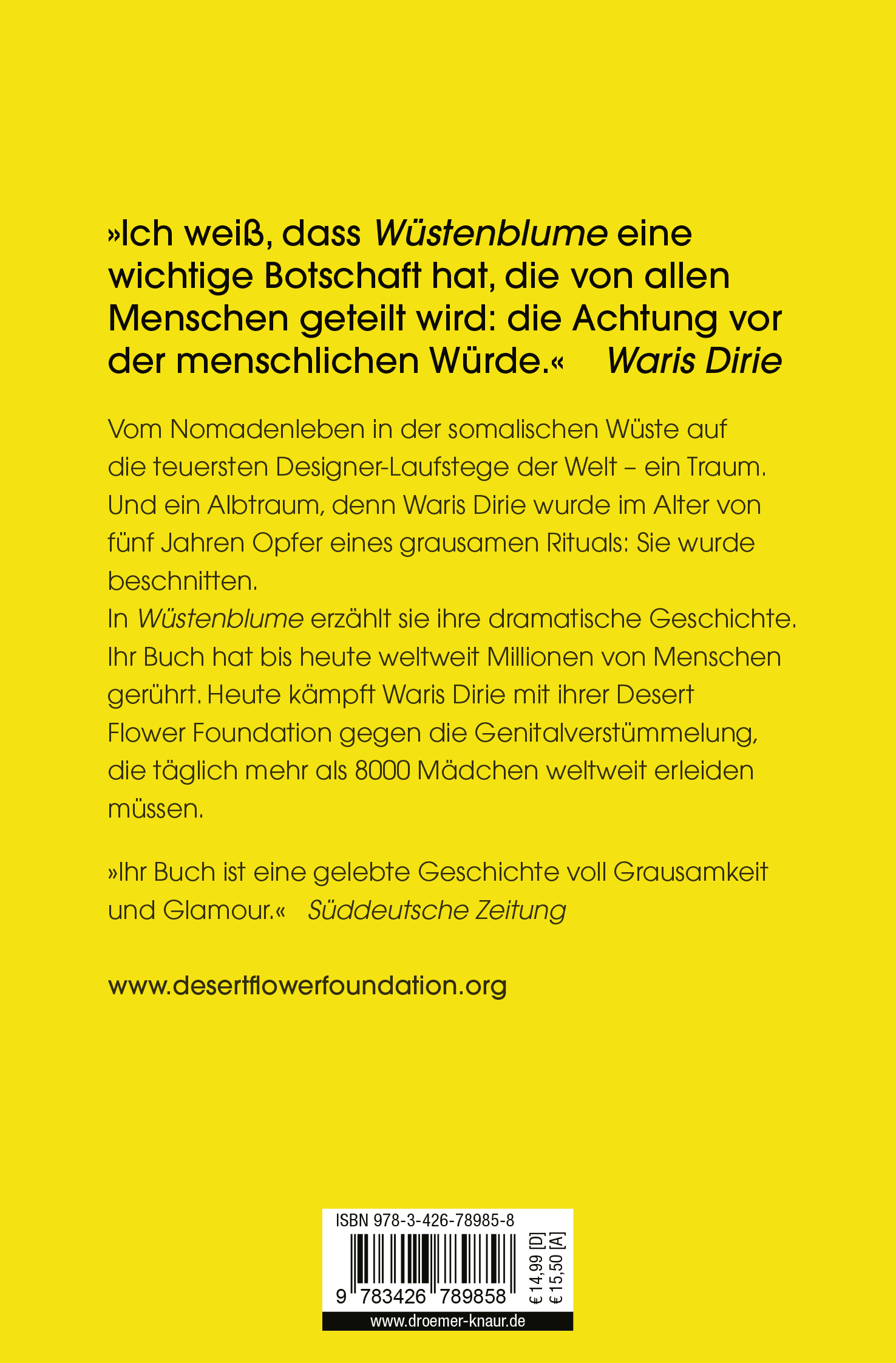 Rückseitencover Wüstenblume