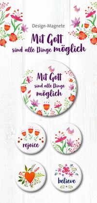 Vorderes Coverbild Mit Gott sind alle Dinge möglich - 5er-Magnet-Set
