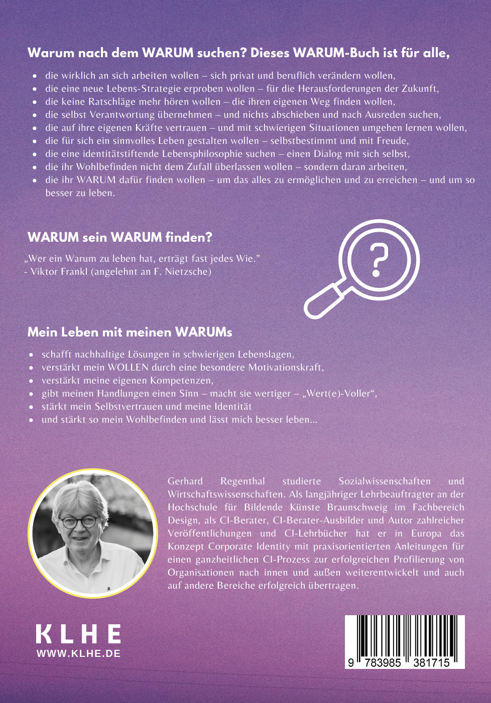 Rückseitencover Finde Dein WARUM und lebe!