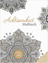 Vorderes Coverbild Achtsamkeit Malbuch