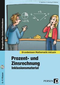 Vorderes Coverbild Prozent- und Zinsrechnung - Inklusionsmaterial