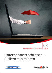 Vorderes Coverbild Managementkompass Unternehmen schützen - Risiken minimieren
