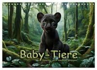 Vorderes Coverbild Baby-Tiere (Wandkalender 2025 DIN A4 quer), CALVENDO Monatskalender