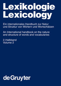 Vorderes Coverbild Lexikologie / Lexicology. 2. Halbband