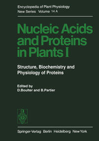 Vorderes Coverbild Nucleic Acids and Proteins in Plants I