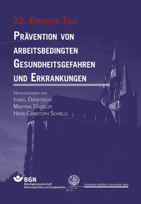 Vorderes Coverbild Prävention von arbeitsbedingten Gesundheitsgefahren und Erkrankungen 22