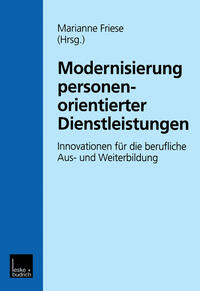 Vorderes Coverbild Modernisierung personenorientierter Dienstleistungen