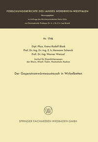 Vorderes Coverbild Der Gegenstromwärmeaustausch in Wirbelbetten