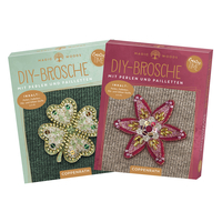 Vorderes Coverbild DIY-Broschen mit Perlen und Pailletten