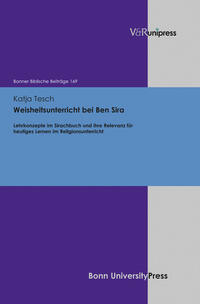 Vorderes Coverbild Weisheitsunterricht bei Ben Sira