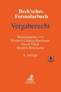 Vorderes Coverbild Beck'sches Formularbuch Vergaberecht