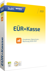Vorderes Coverbild WISO EÜR+Kasse 2021